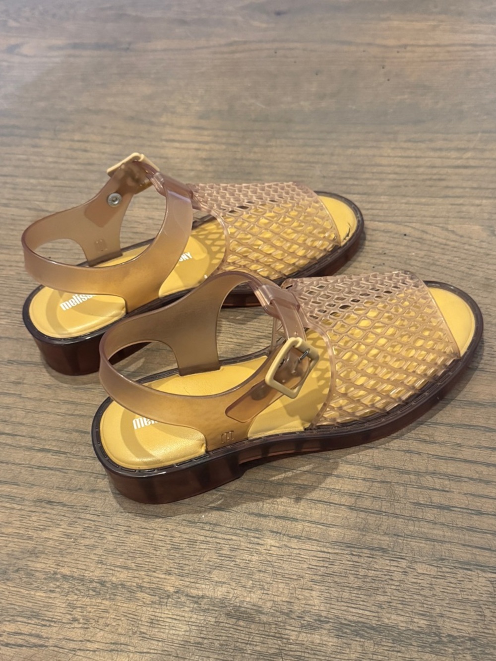Melissa Tan Woven Jelly Sandals